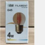 Lampu Led Filament VDR G45 4w Kuning
