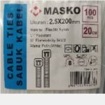 MASKO Kabel Ties 200 x 2.5 Putih @100pcs
