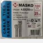 MASKO Kabel Ties 250 x 4.8 Putih @100pcs