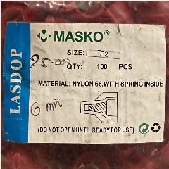 MASKO Lasdop P2 6mm Merah (100)