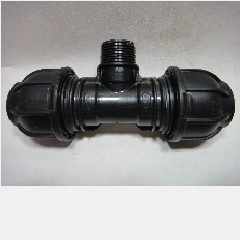 Male Thread Tee Hdpe 25mm x 3/4″