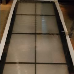 Pintu AL AOMEJA 210x80 Kaca Hitam Kiri