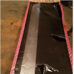 Pintu AL Kaca 1/4 M16 Wajik Hitam Kiri