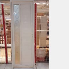 Pintu AL Kaca 1/4 M16 Wajik Putih Kanan