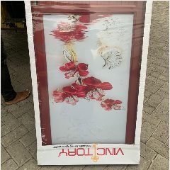 Pintu AL Kaca 1/2 M28 Batik Coklat Kanan