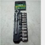 SATA 09521 Socket Set CR-V 6pt 1/4″ 13pcs