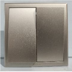 SIMON E3 301022-44 2 Gang 2 Way Gold (100)