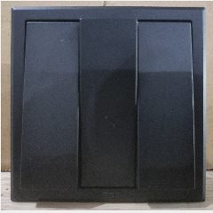 SIMON E3 301032-26 3 Gang 2 Way Sw Black (80