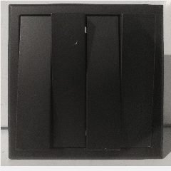 SIMON E3 301041-26 4 Gang 1 Way Black (80)