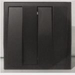 SIMON E3 301042-26 4 Gang 2 Way Sw Black (80