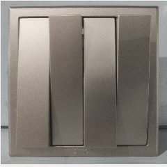 SIMON E3 301042-44 4 Gang 2 Way Sw Gold (80)