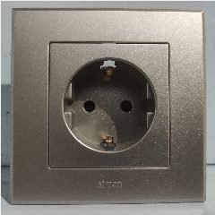 SIMON E3 301687-44 Socket Shuko Gold (100)