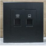 SIMON E3 305229S-26 Telphn&Dt Cat6 Black(100