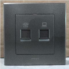 SIMON E3 305229S-61 Telphn&Dt Cat6 Grey(100)