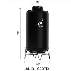 Tangki EXCEL TotalDrain Hitam 650TD + Kaki