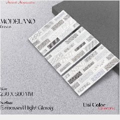 Keramik 25x50 ANTARES Modelano Deco White