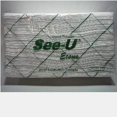 SEE-U Hand Towels Econo 1ply Hijau @20pack