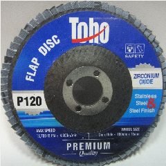 Flap Disc TOHO P 120 ZA @10pcs p175Lama