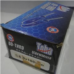 Go-Thru Screw. TOHO 6x100mm (-) p161 @12pcs