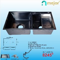 Wasbak 2 Lbg MEJOR 8245 Black