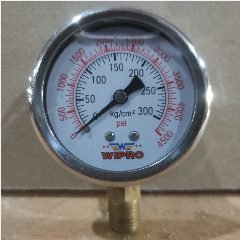 WIPRO Pressure Gauge Minyak 2-1/2″ 300kg(100