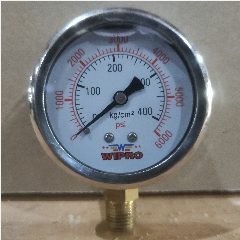 WIPRO Pressure Gauge Minyak 2-1/2″ 400kg(100