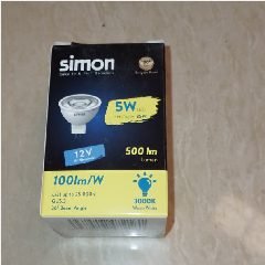 SIMON N62E0-1206 MR16 12v 5w 3000k (200)